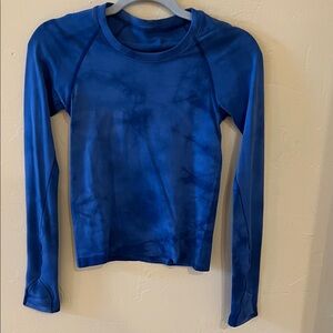 Lululemon Swiftly Tech 2.0 Race length Blue Marble Dye Psychic Size 2